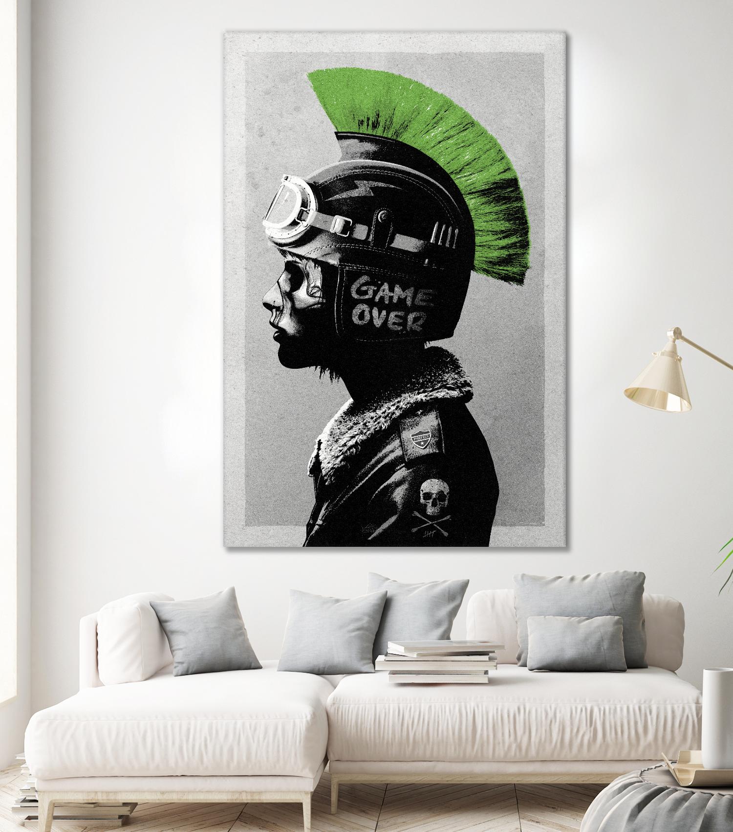 Chaotic Good by Hidden Moves on GIANT ART - green contemporary