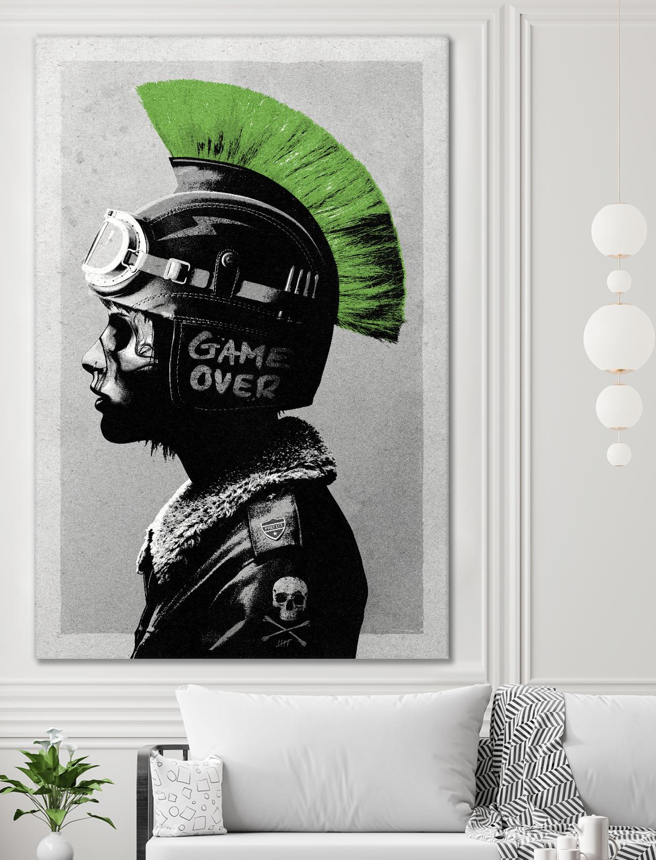 Chaotic Good by Hidden Moves on GIANT ART - green contemporary