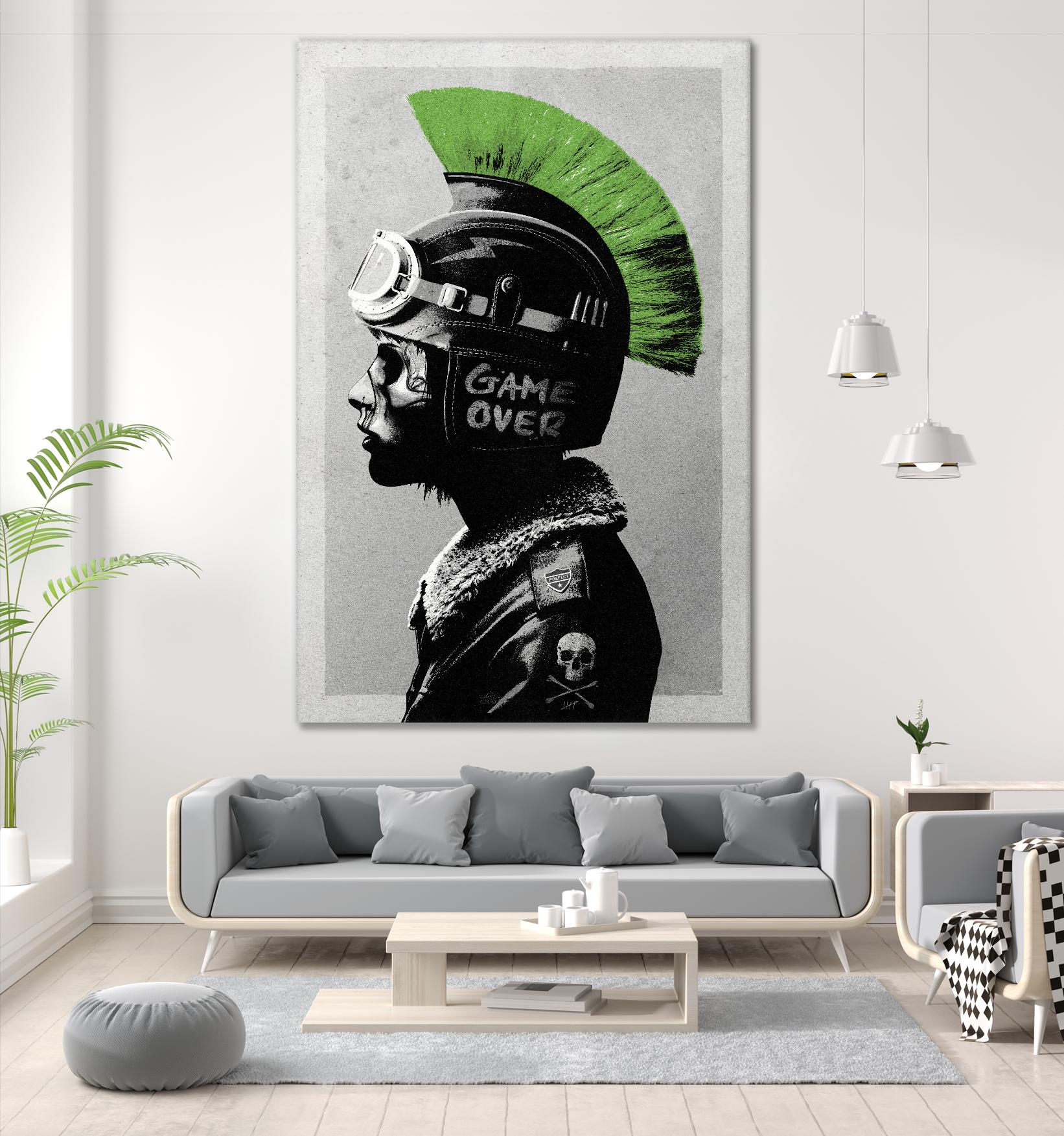 Chaotic Good by Hidden Moves on GIANT ART - green contemporary