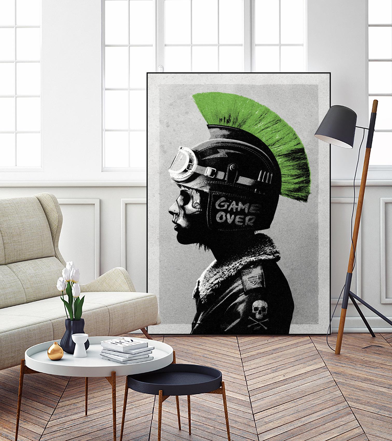 Chaotic Good by Hidden Moves on GIANT ART - green contemporary