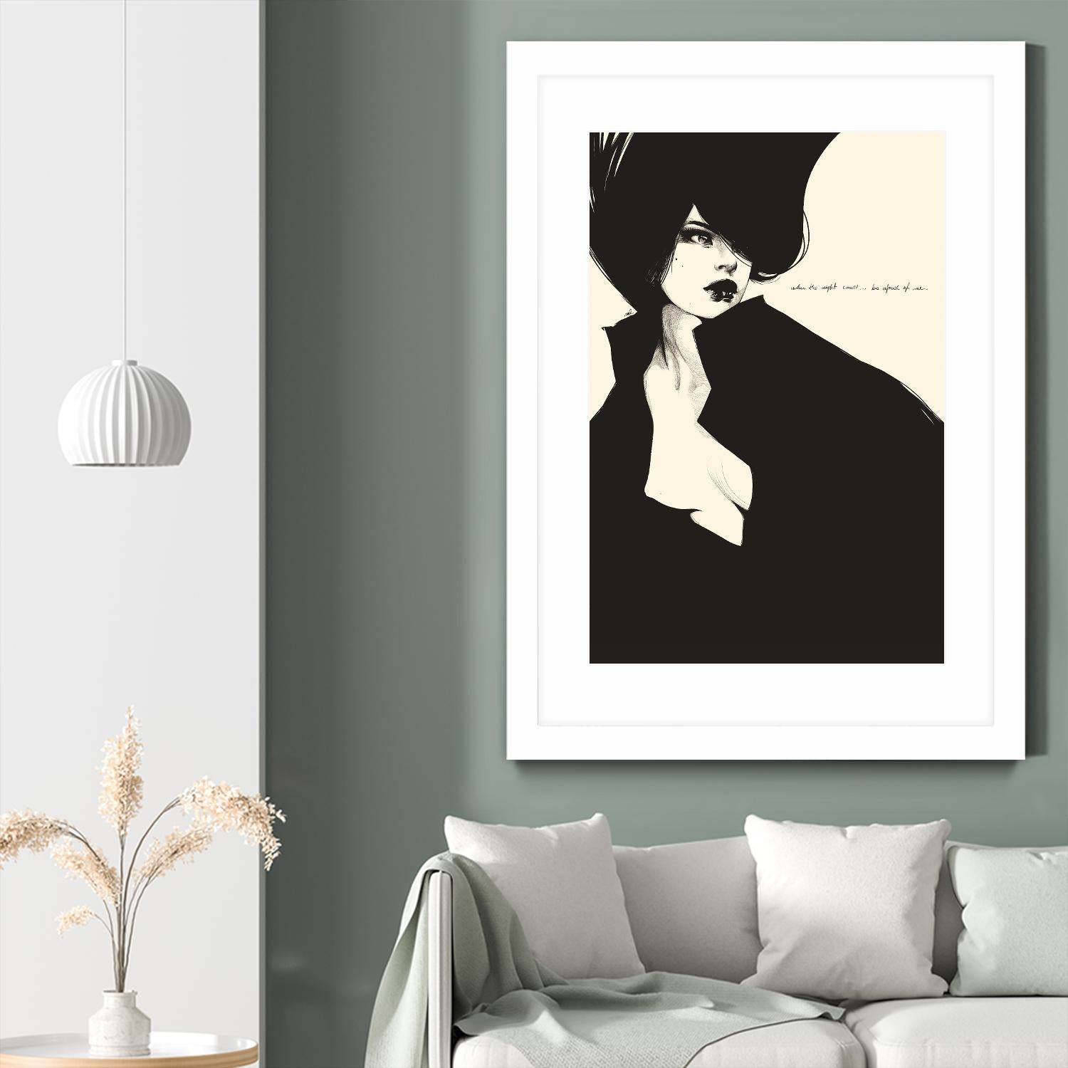 When the night comes by Manuel Rebollo on GIANT ART - yellow men and women