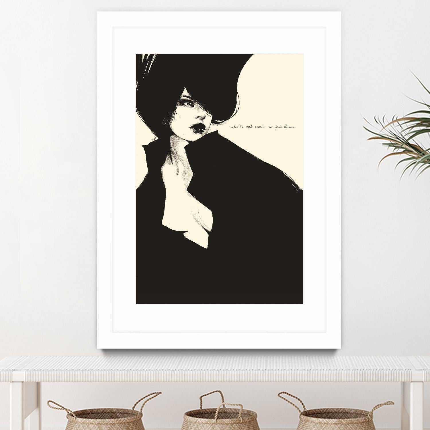 When the night comes by Manuel Rebollo on GIANT ART - yellow men and women