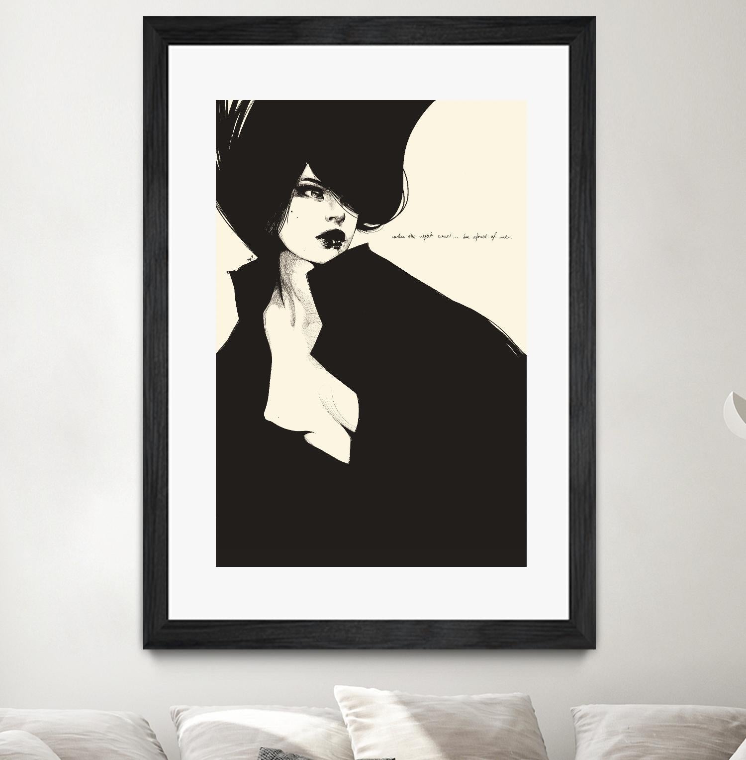 When the night comes by Manuel Rebollo on GIANT ART - yellow men and women