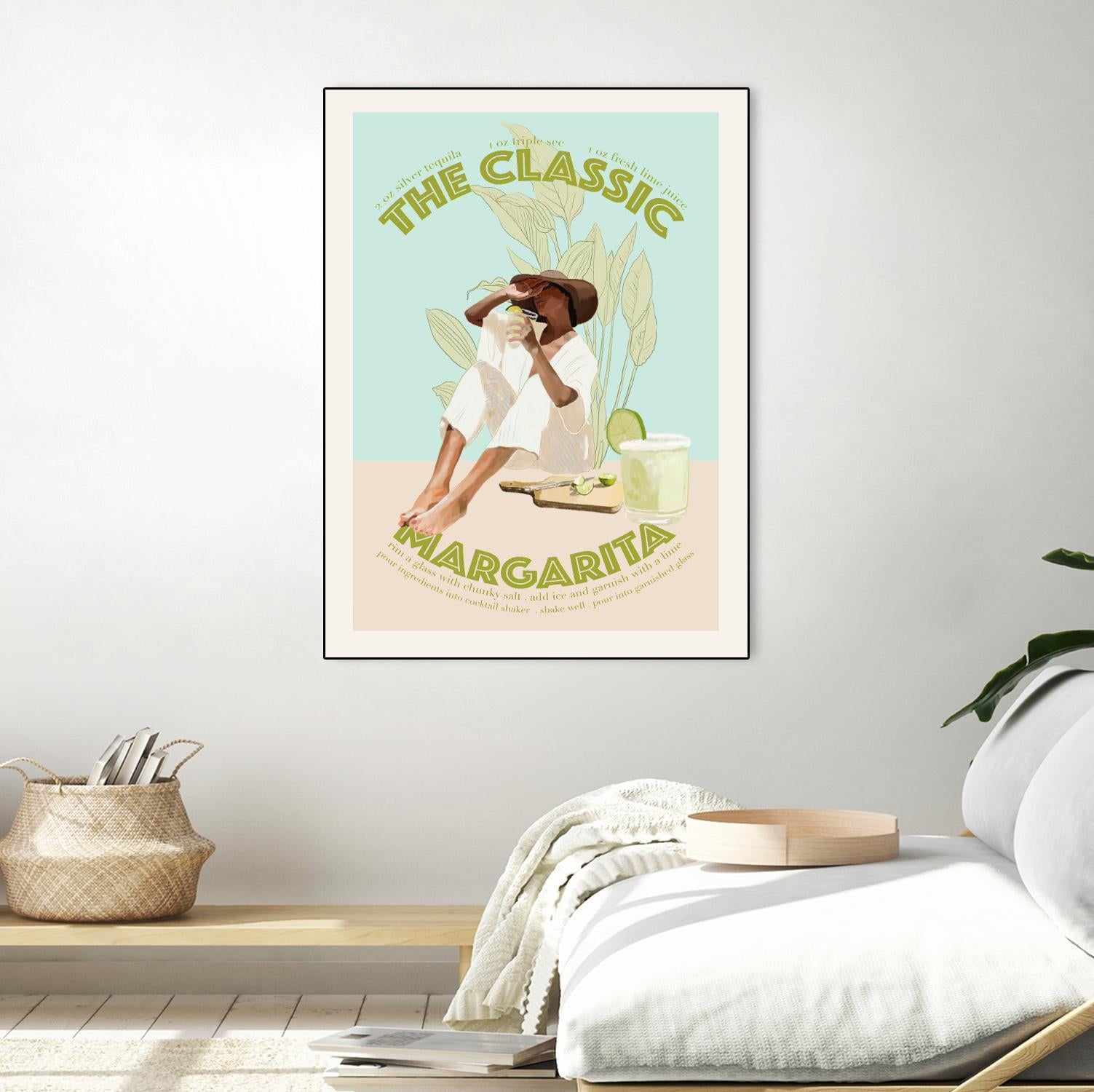 The Classic Margarita  by Jenny Liz  Rome on GIANT ART - mint figurative  cocktail