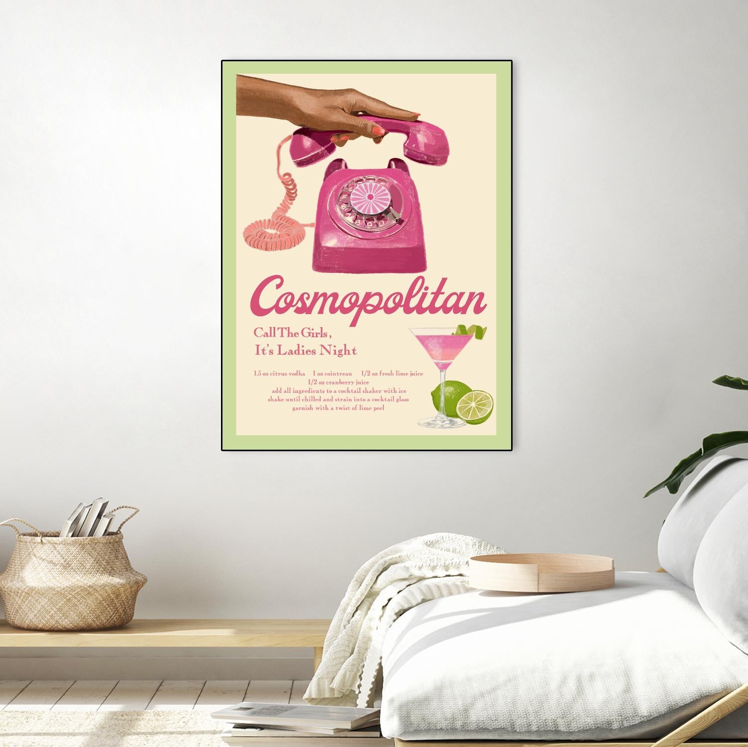 Cosmopolitan by Jenny Liz Rome on GIANT ART - pink typography drink