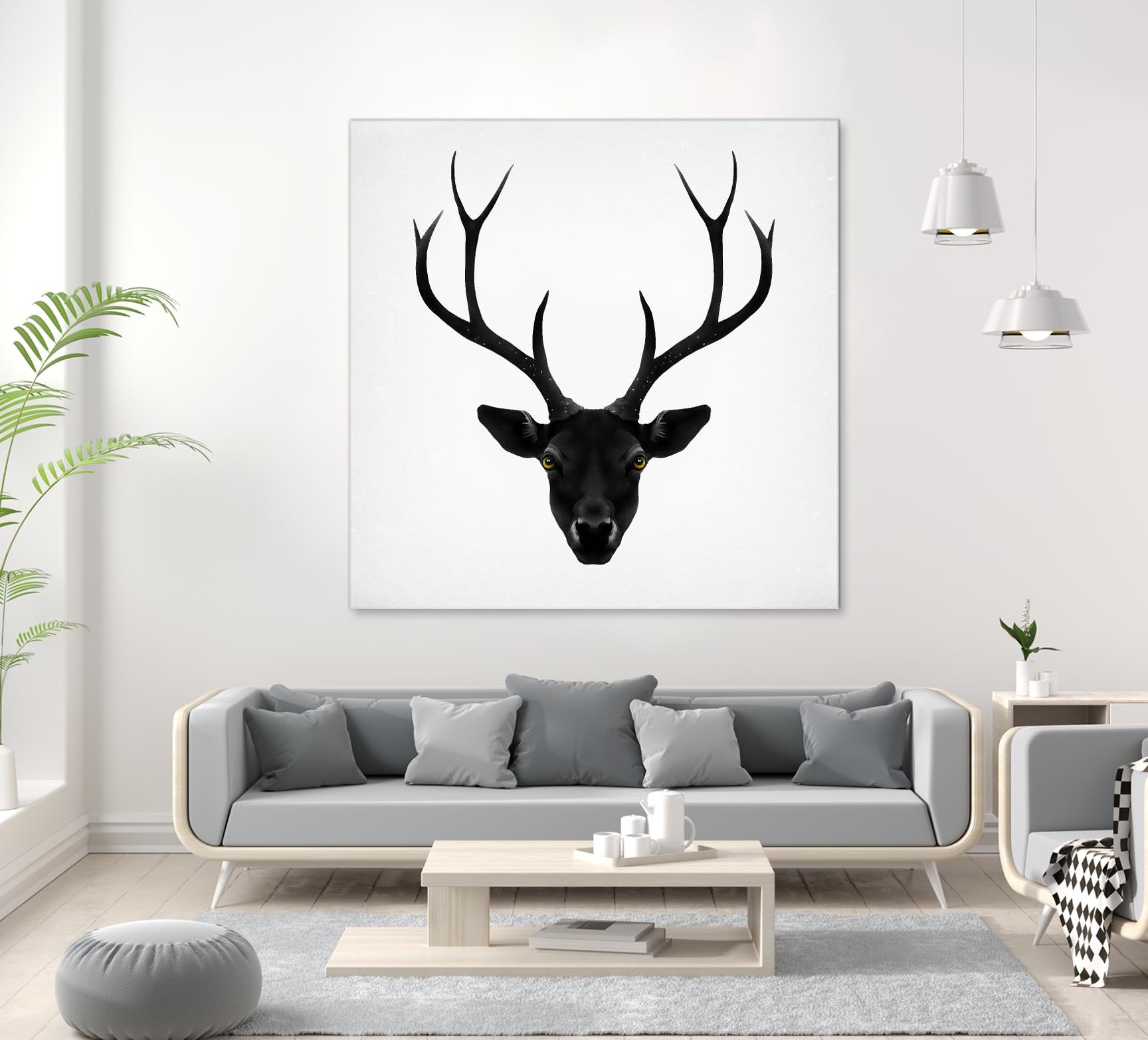 The Black Deer by Ruben Ireland on GIANT ART - black men and women