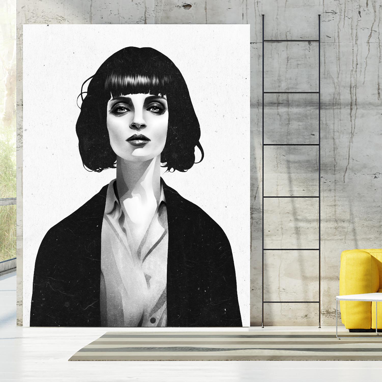 Mrs Mia Wallace by Ruben Ireland on GIANT ART - black men and women
