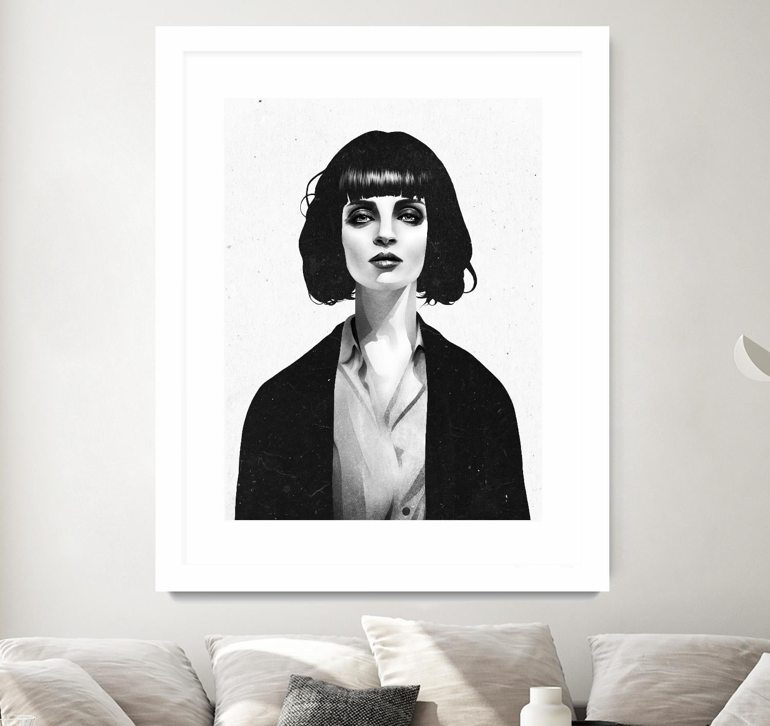 Mrs Mia Wallace by Ruben Ireland on GIANT ART - black men and women