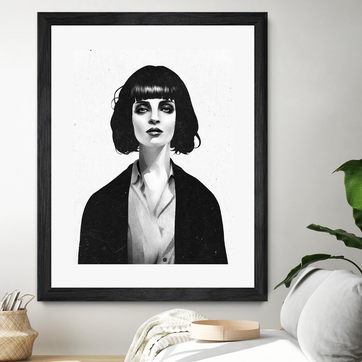Mrs Mia Wallace by Ruben Ireland on GIANT ART - black men and women