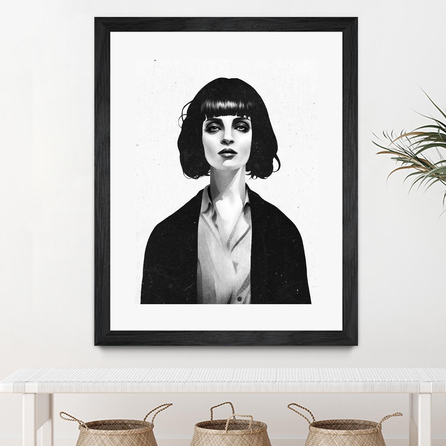 Mrs Mia Wallace by Ruben Ireland on GIANT ART - black men and women