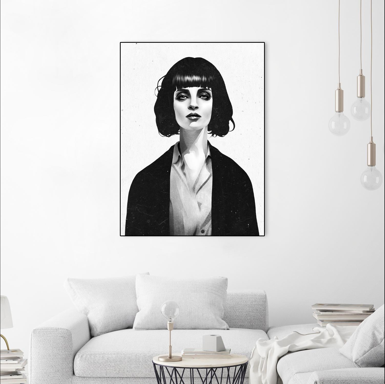 Mrs Mia Wallace by Ruben Ireland on GIANT ART - black men and women