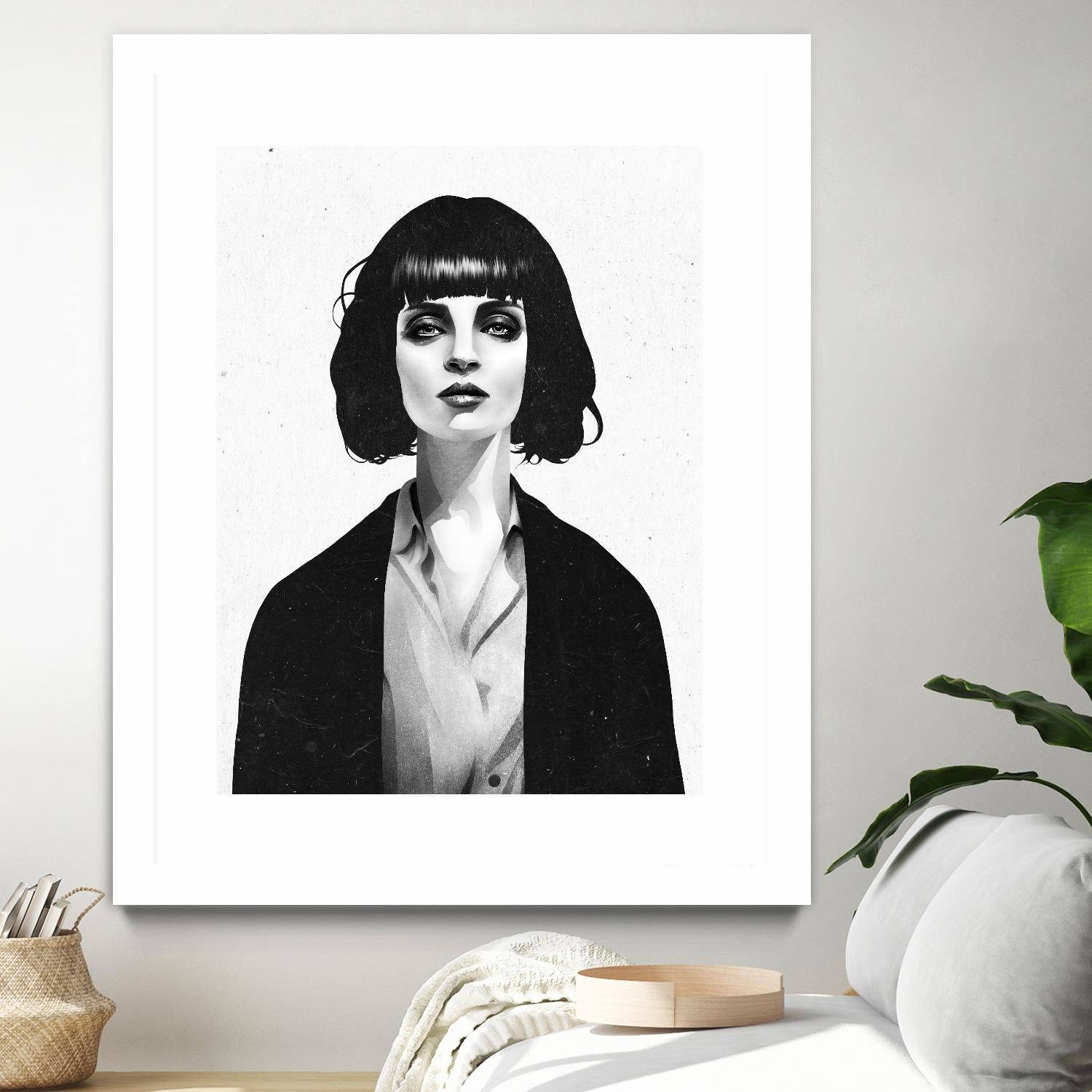 Mrs Mia Wallace by Ruben Ireland on GIANT ART - black men and women