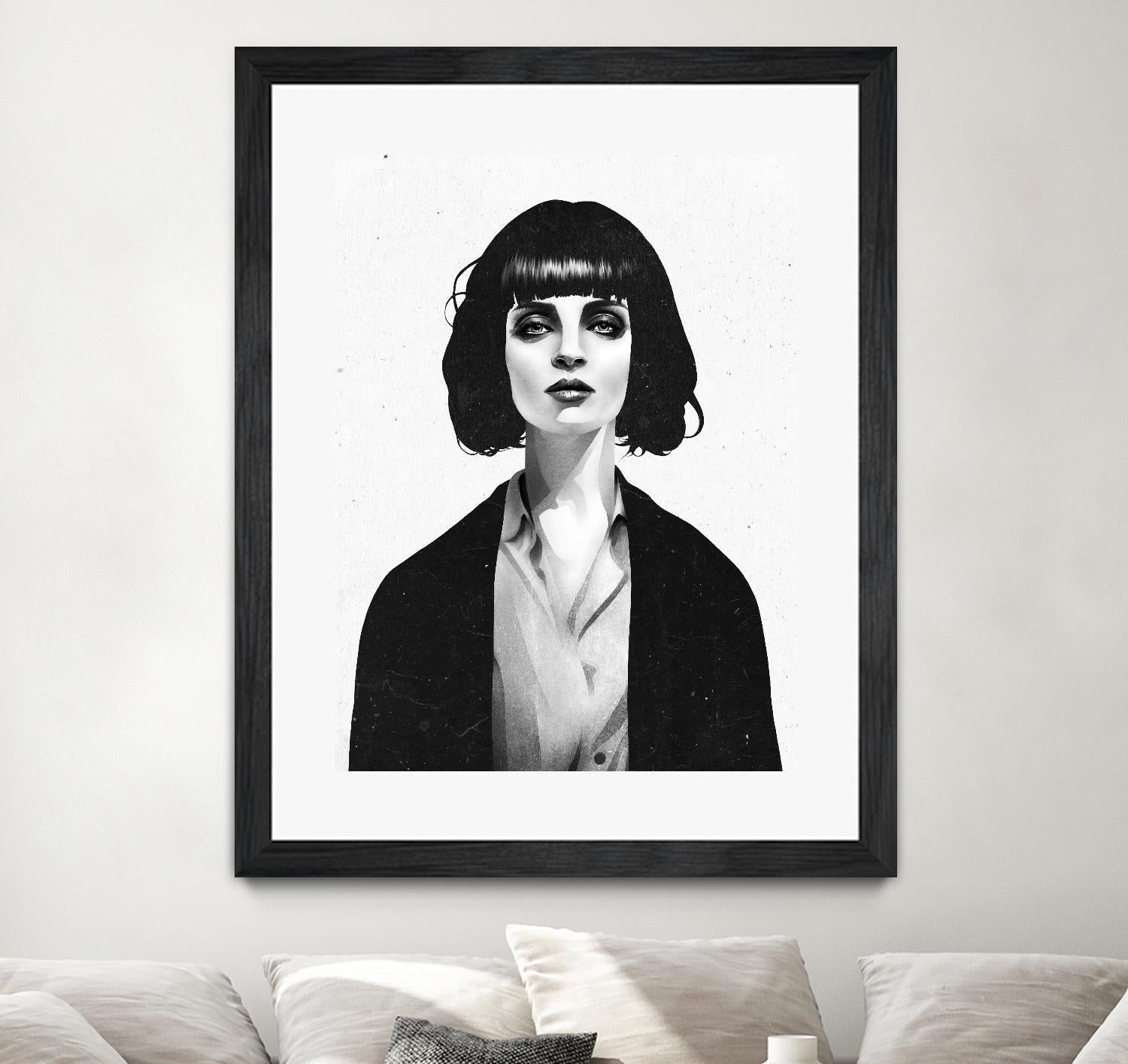 Mrs Mia Wallace by Ruben Ireland on GIANT ART - black men and women