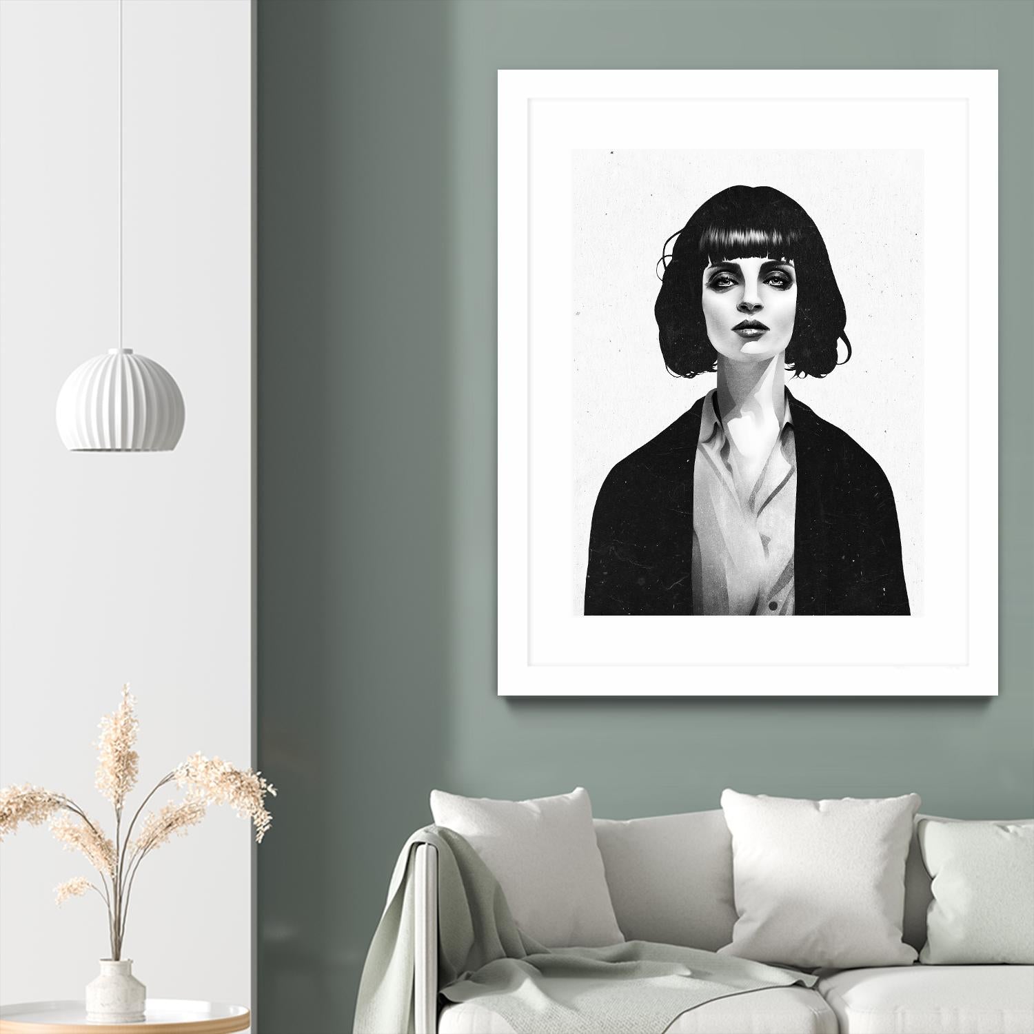 Mrs Mia Wallace by Ruben Ireland on GIANT ART - black men and women