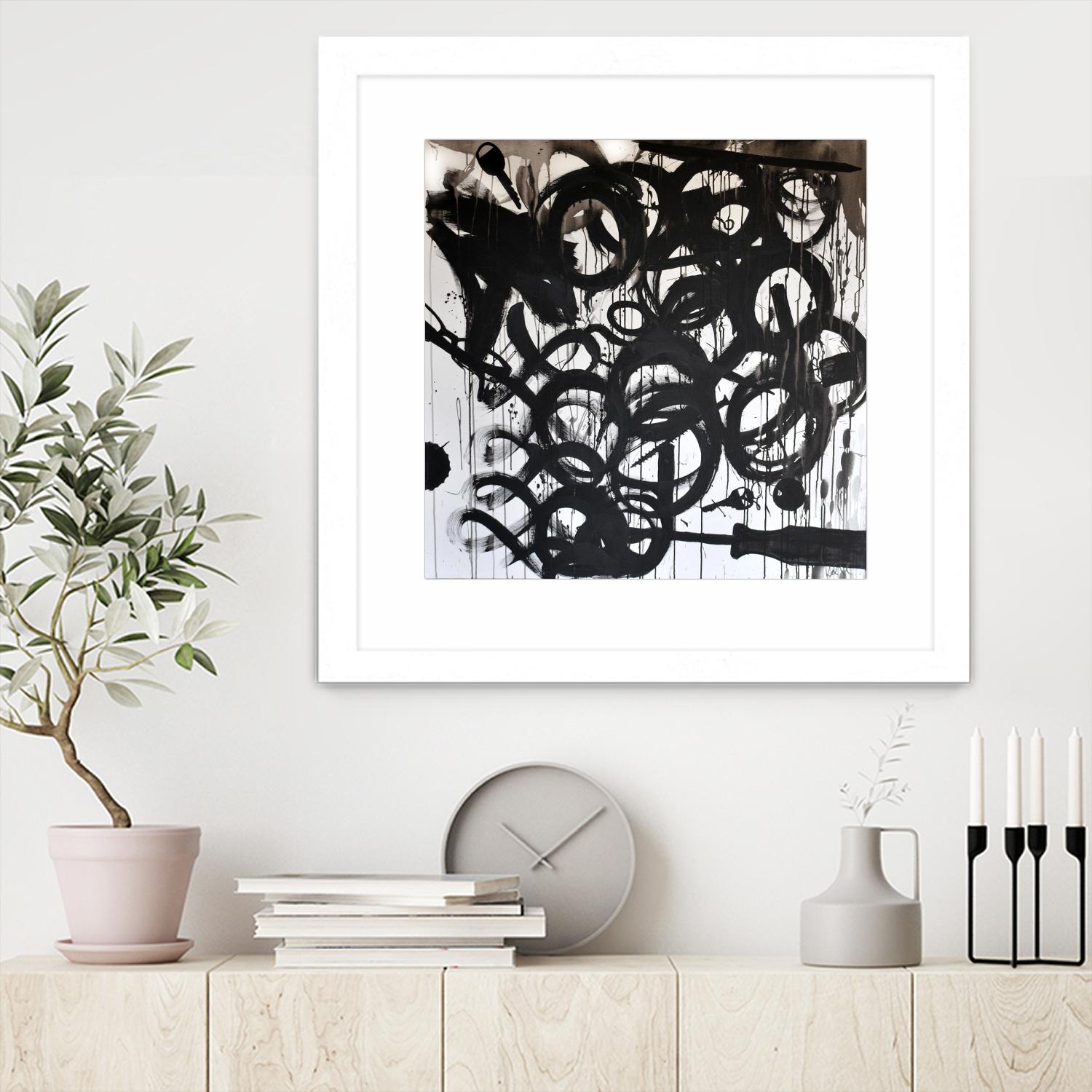 Junk Drawer by KenT Youngstrom on GIANT ART - black and white abstract