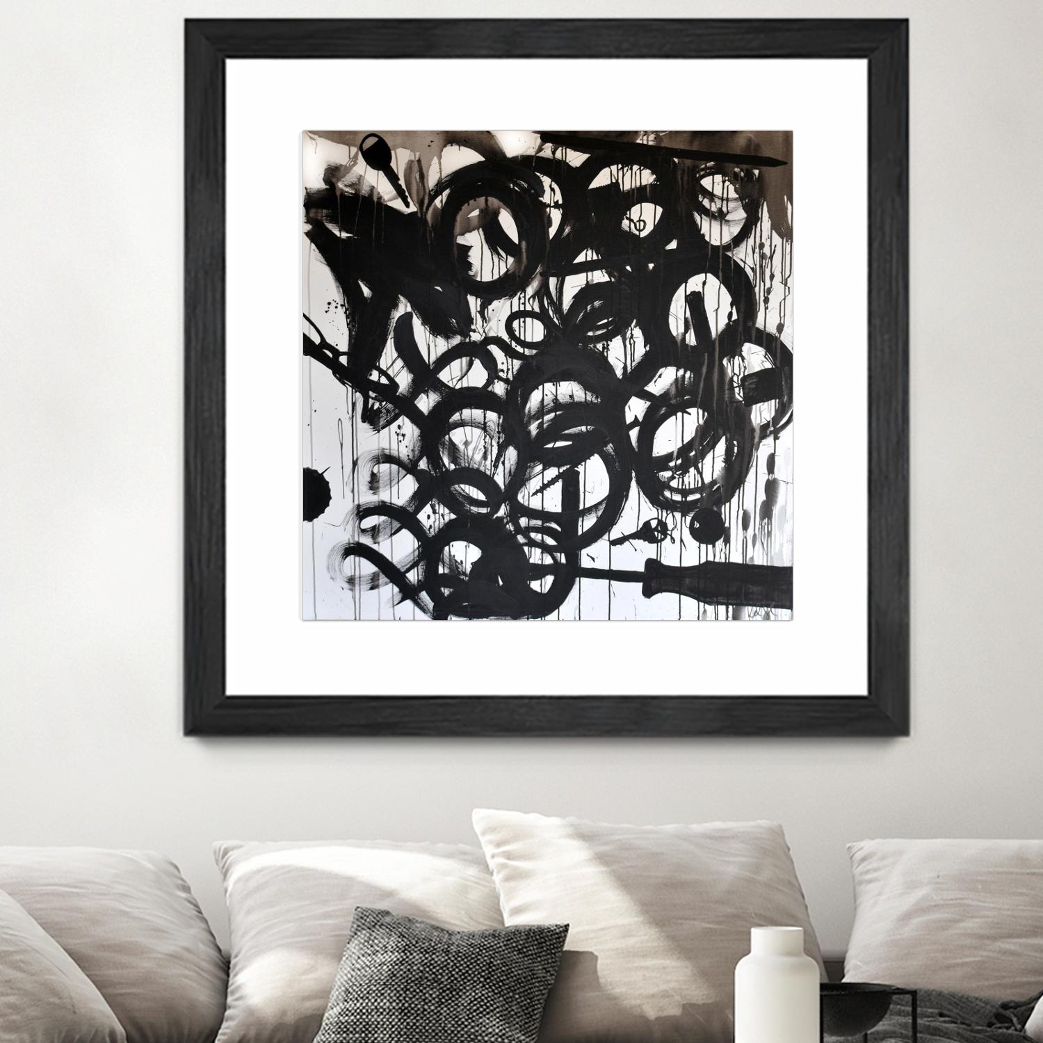 Junk Drawer by KenT Youngstrom on GIANT ART - black and white abstract