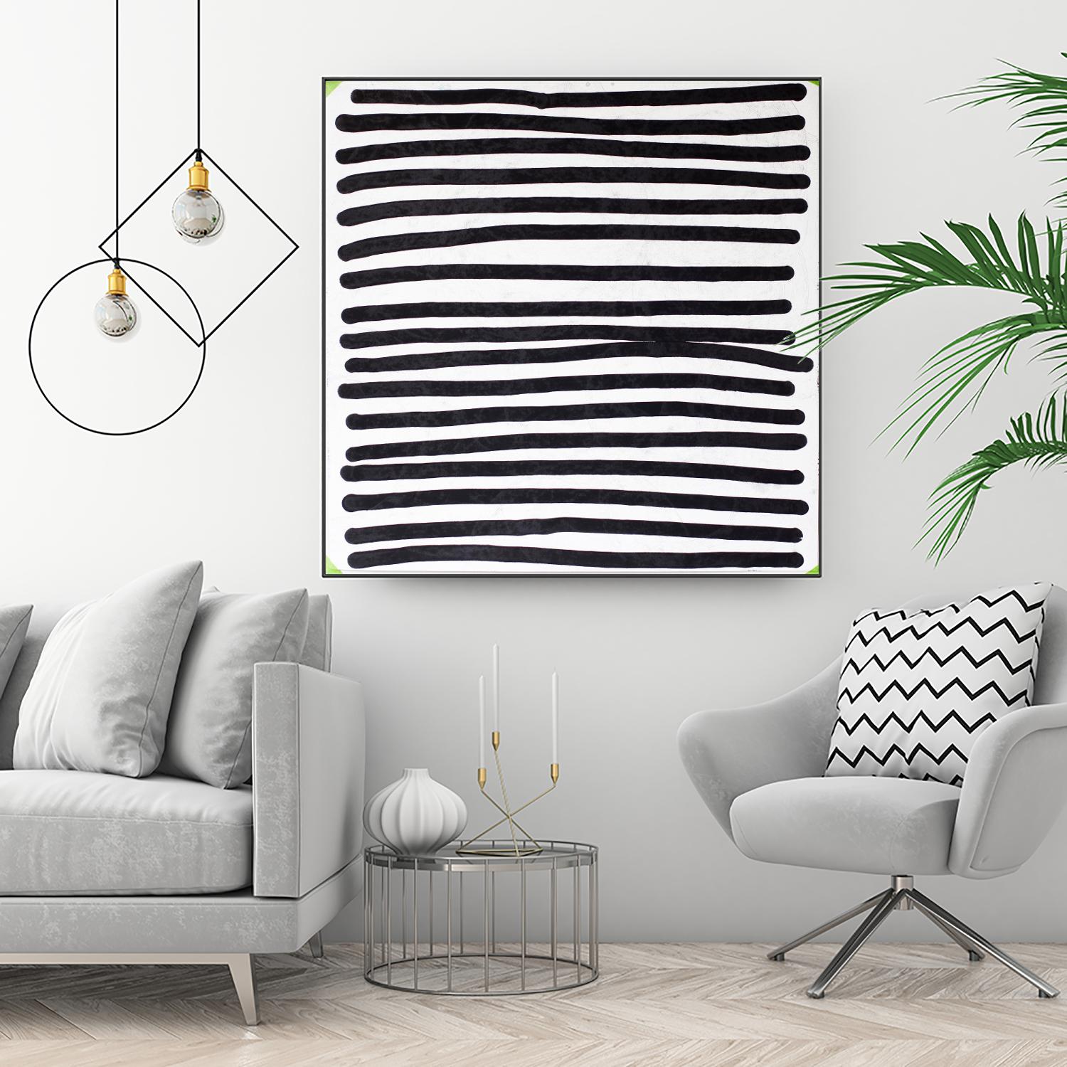 Pattern 3 of 16 by Kent Youngstrom on GIANT ART - black and white linear