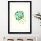 Embroidered Prism Collage 3 by Natasha Marie on GIANT ART - blue contemporary