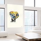 Embroidered Prism Collage 8 by Natasha Marie on GIANT ART - orange contemporary