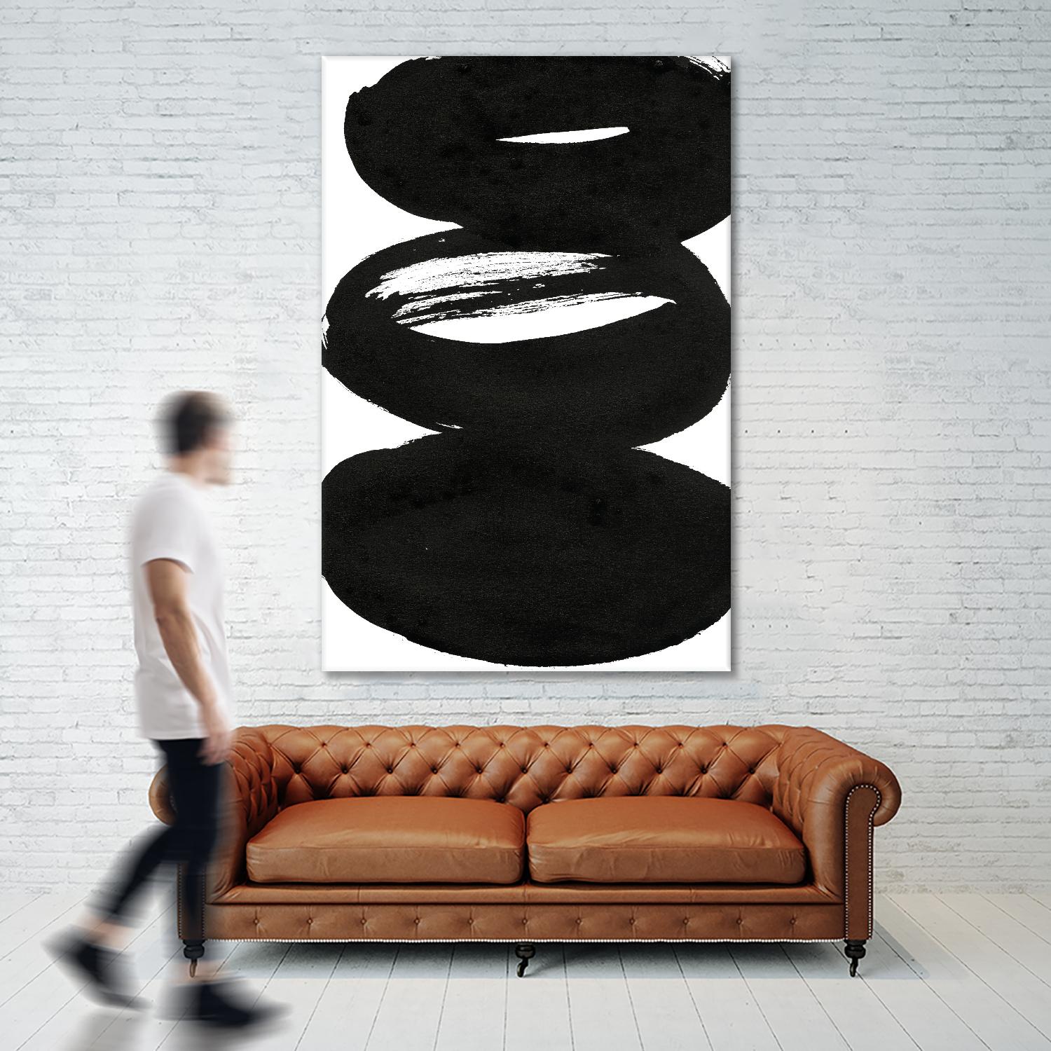 Composition in Black and White 5 by THE Studio on GIANT ART - white abstract