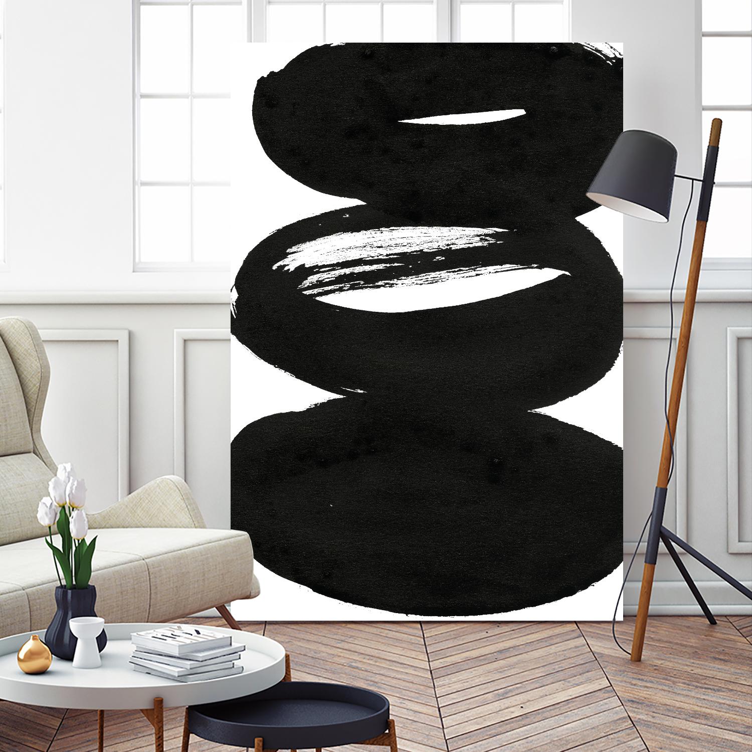 Composition in Black and White 5 by THE Studio on GIANT ART - white abstract