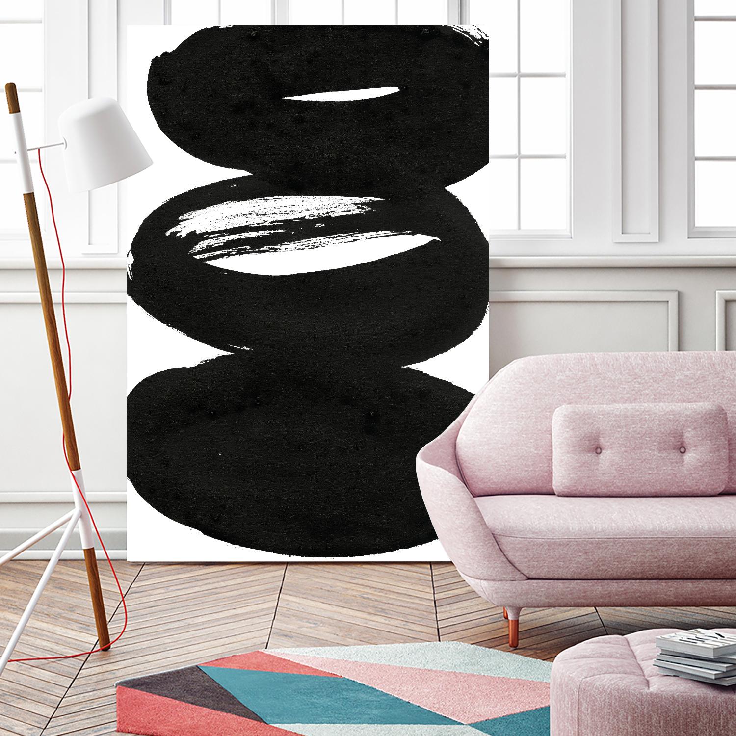 Composition in Black and White 5 by THE Studio on GIANT ART - white abstract