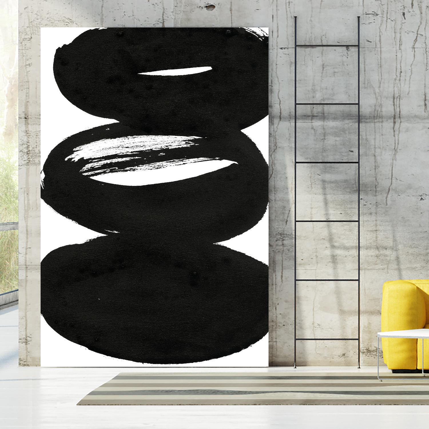 Composition in Black and White 5 by THE Studio on GIANT ART - white abstract