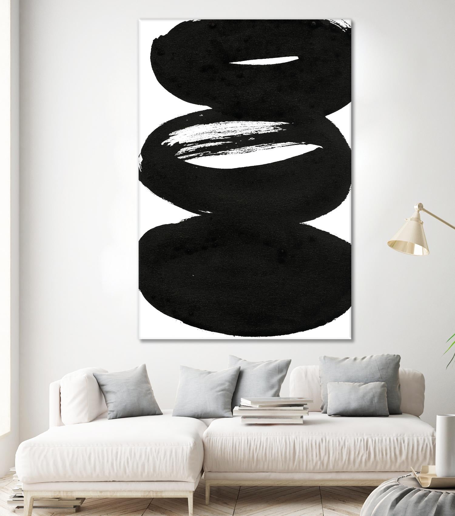 Composition in Black and White 5 by THE Studio on GIANT ART - white abstract