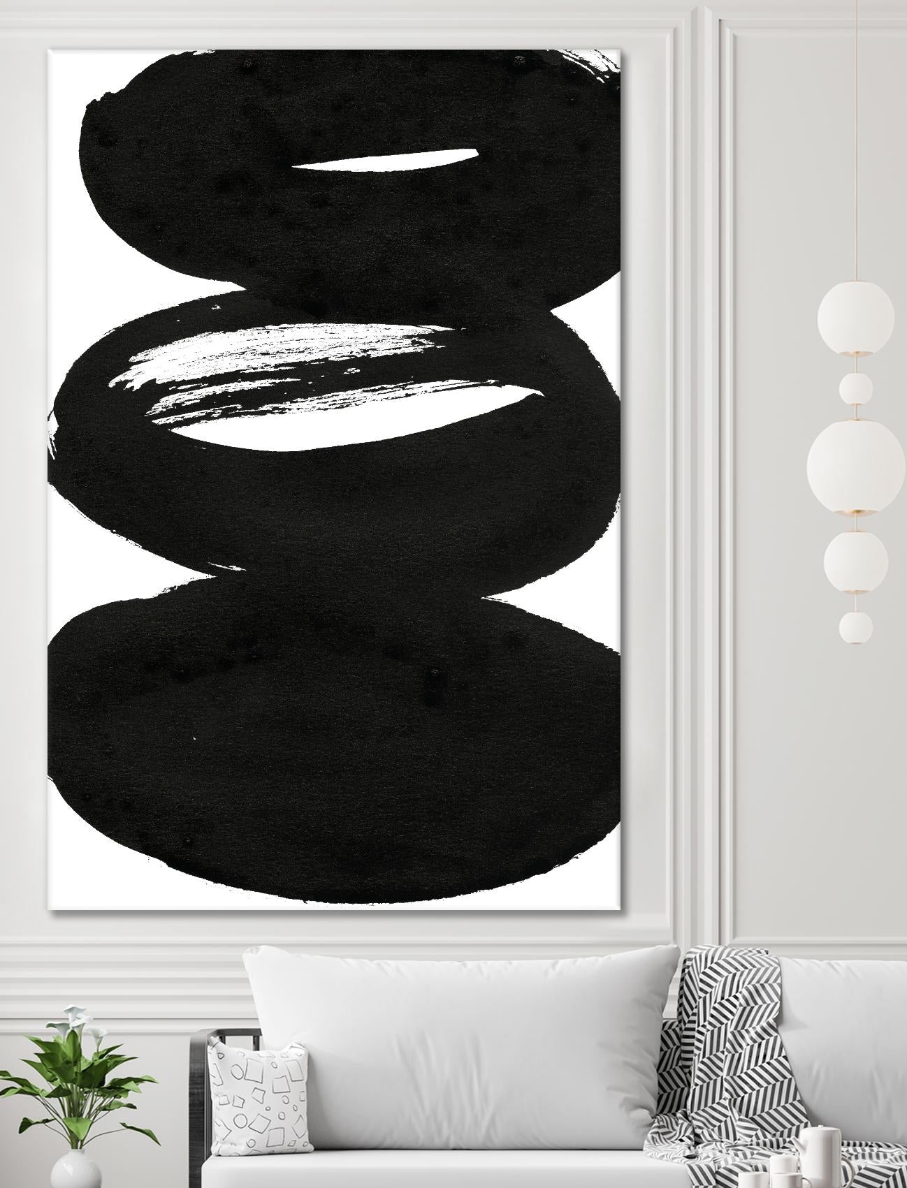 Composition in Black and White 5 by THE Studio on GIANT ART - white abstract