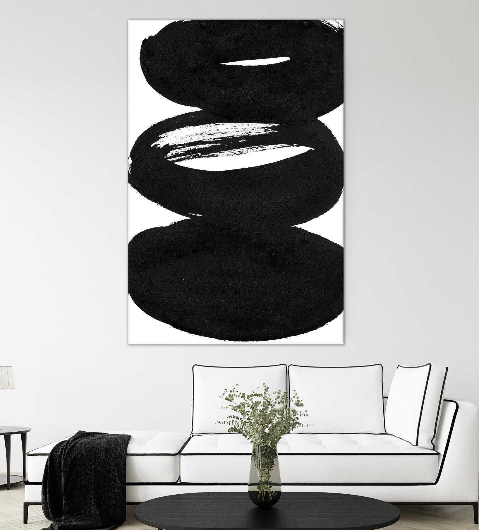 Composition in Black and White 5 by THE Studio on GIANT ART - white abstract