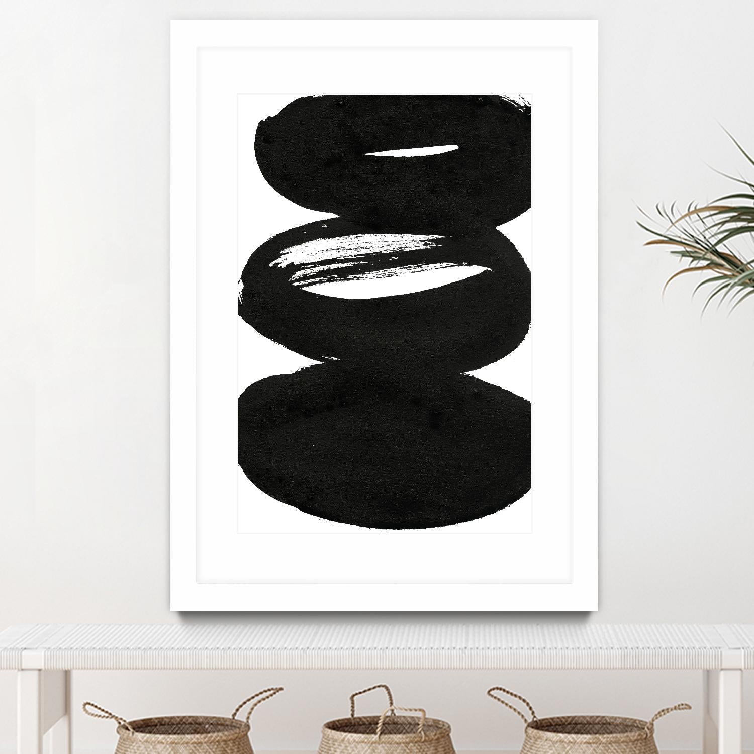 Composition in Black and White 5 by THE Studio on GIANT ART - white abstract