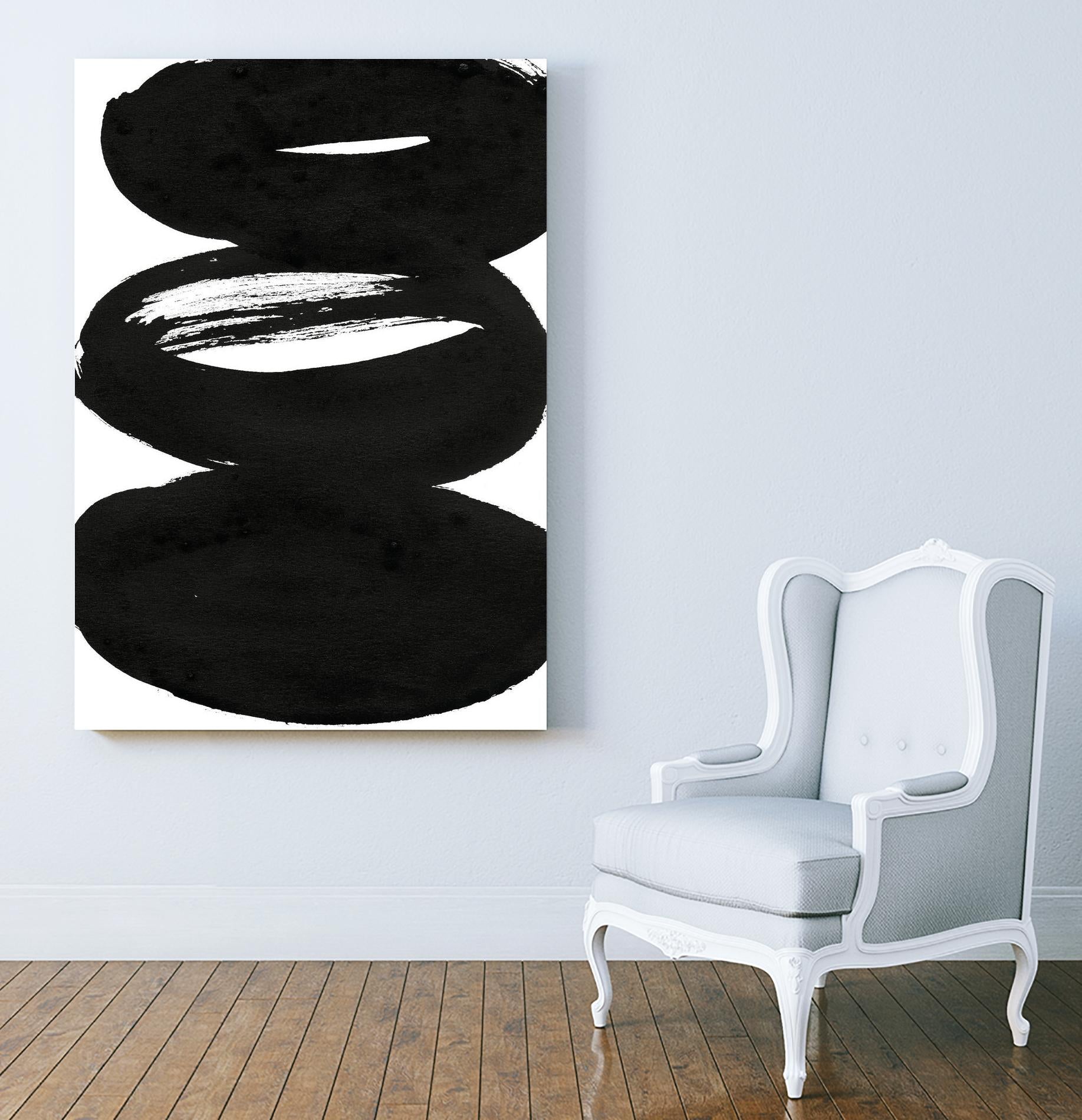 Composition in Black and White 5 by THE Studio on GIANT ART - white abstract