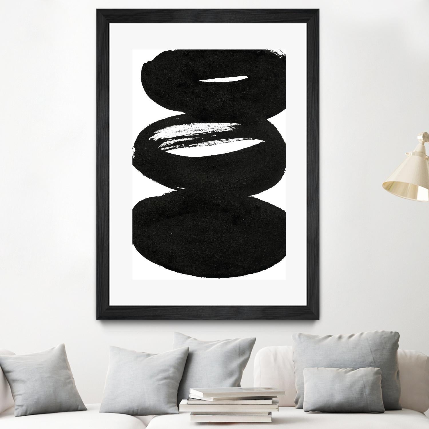Composition in Black and White 5 by THE Studio on GIANT ART - white abstract