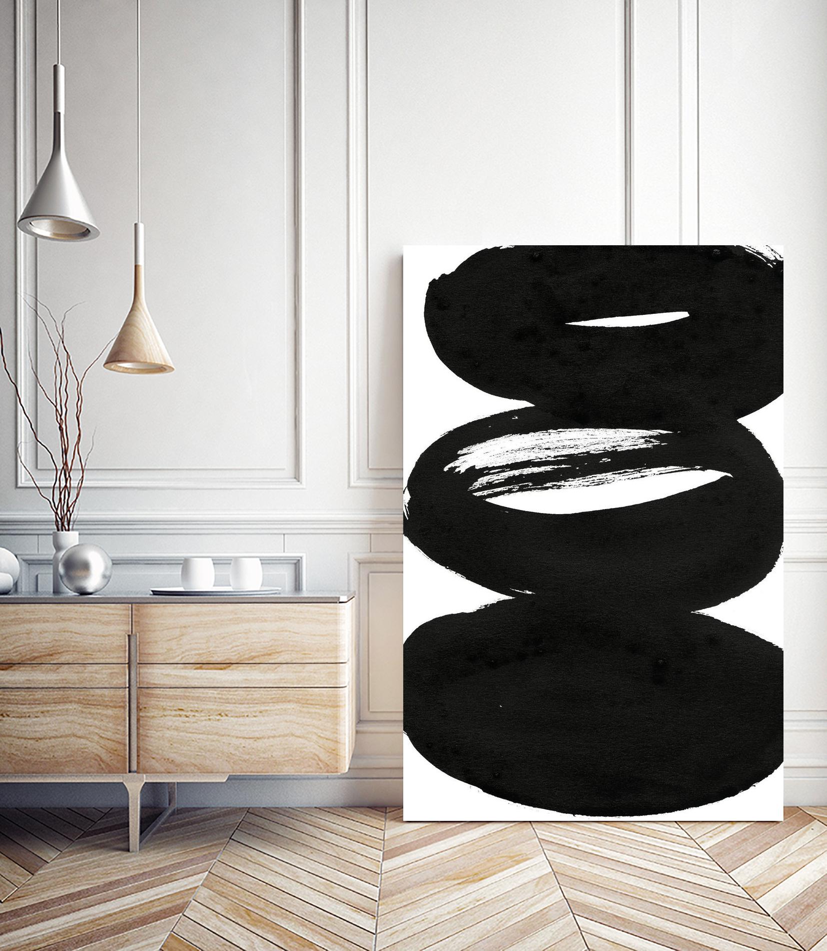 Composition in Black and White 5 by THE Studio on GIANT ART - white abstract