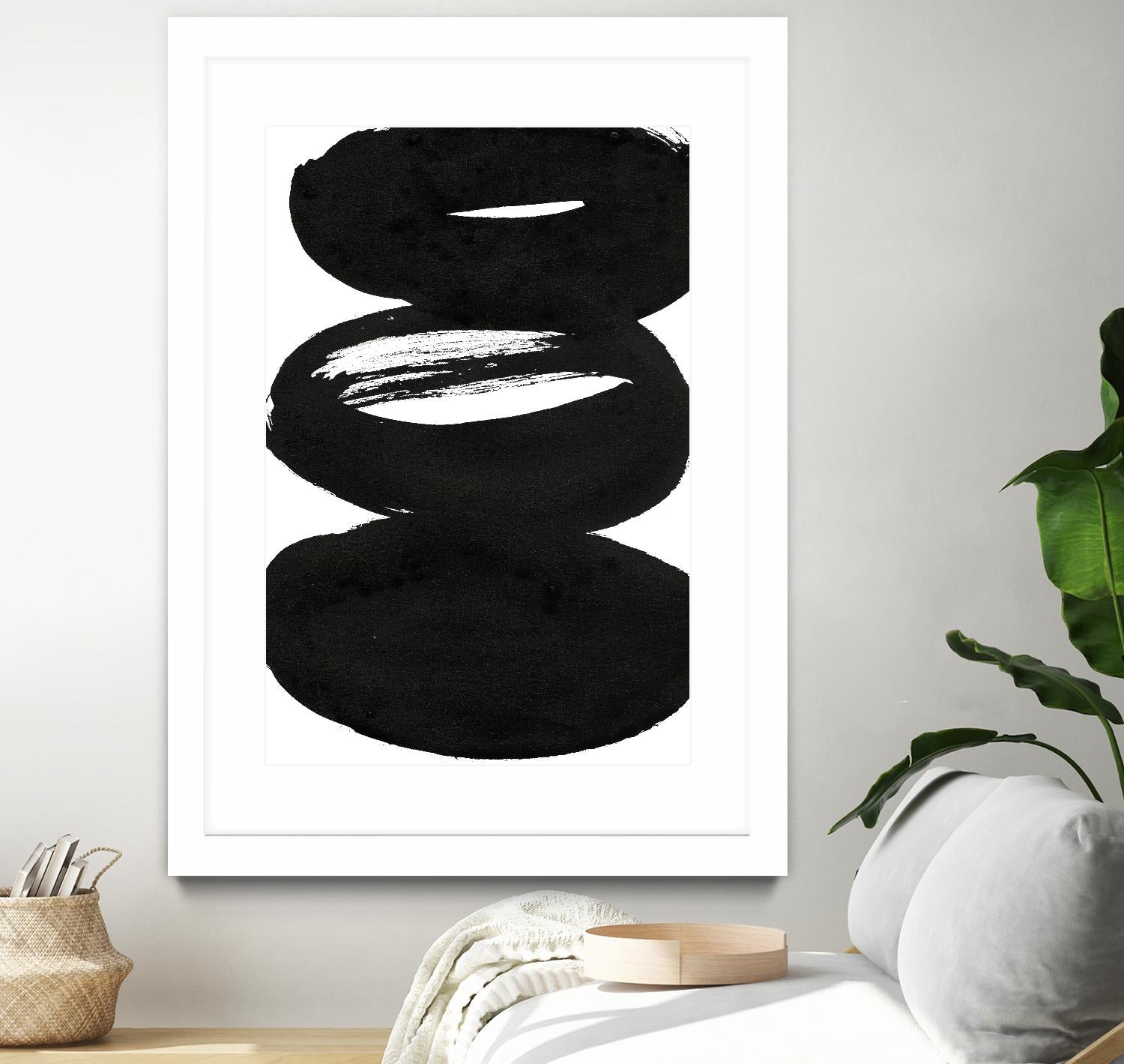 Composition in Black and White 5 by THE Studio on GIANT ART - white abstract