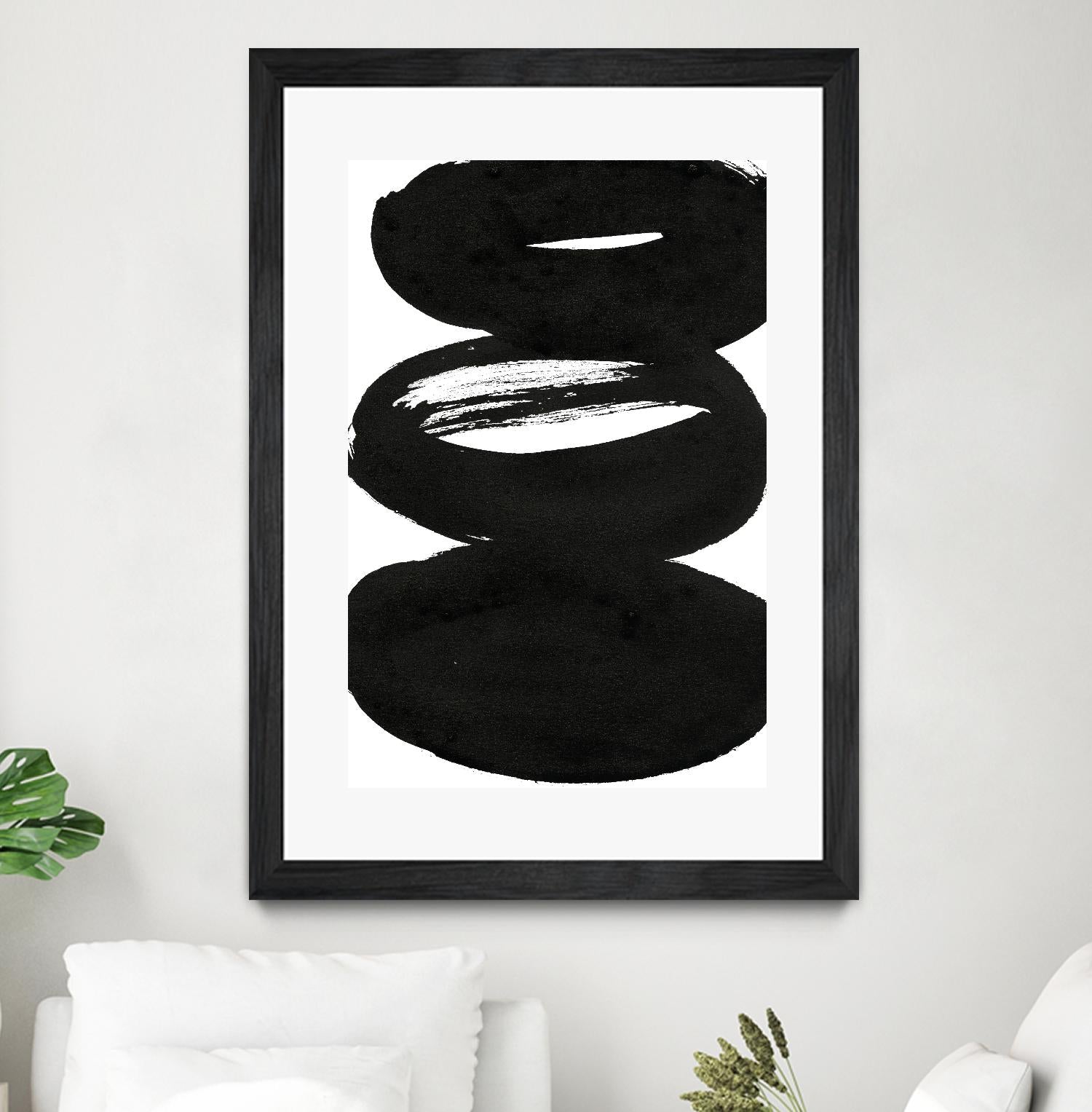 Composition in Black and White 5 by THE Studio on GIANT ART - white abstract