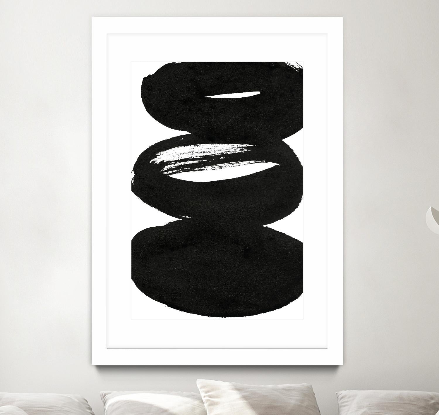 Composition in Black and White 5 by THE Studio on GIANT ART - white abstract