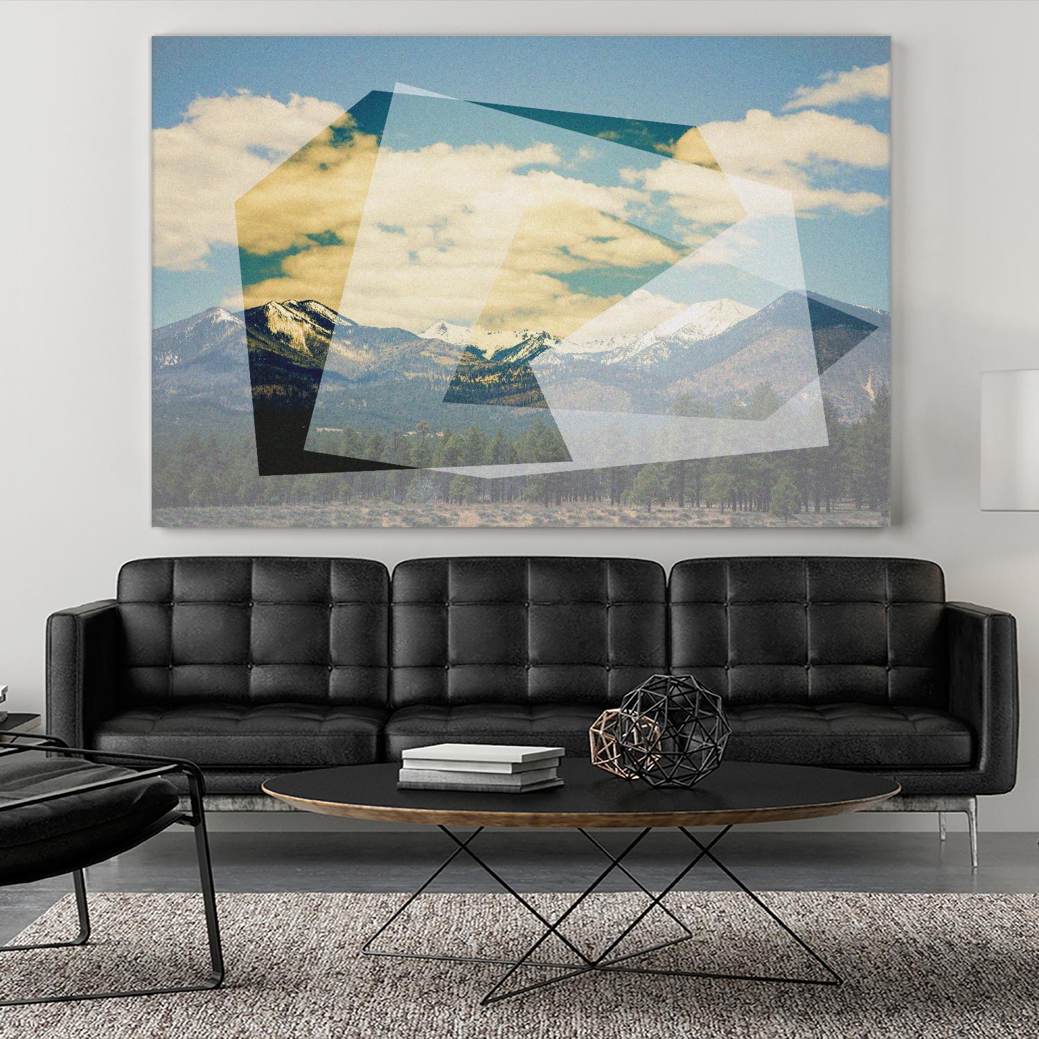 The Geometric Hills 1 by DavidJordan Williams on GIANT ART - green abstract