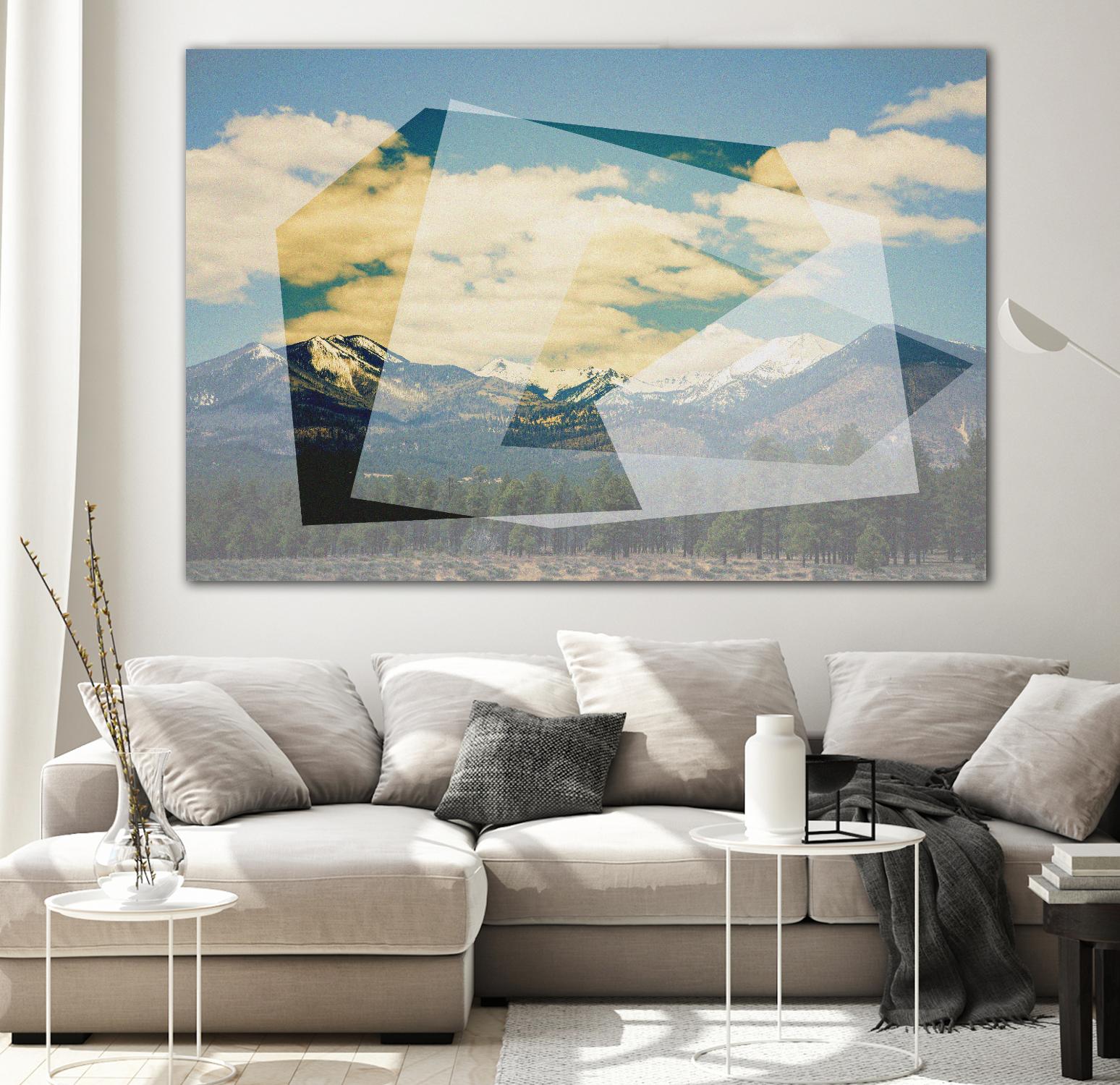 The Geometric Hills 1 by DavidJordan Williams on GIANT ART - green abstract