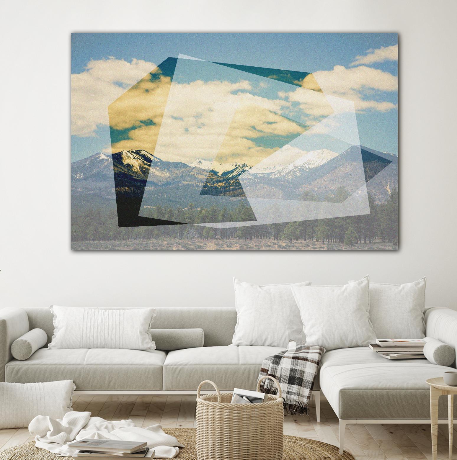 The Geometric Hills 1 by DavidJordan Williams on GIANT ART - green abstract