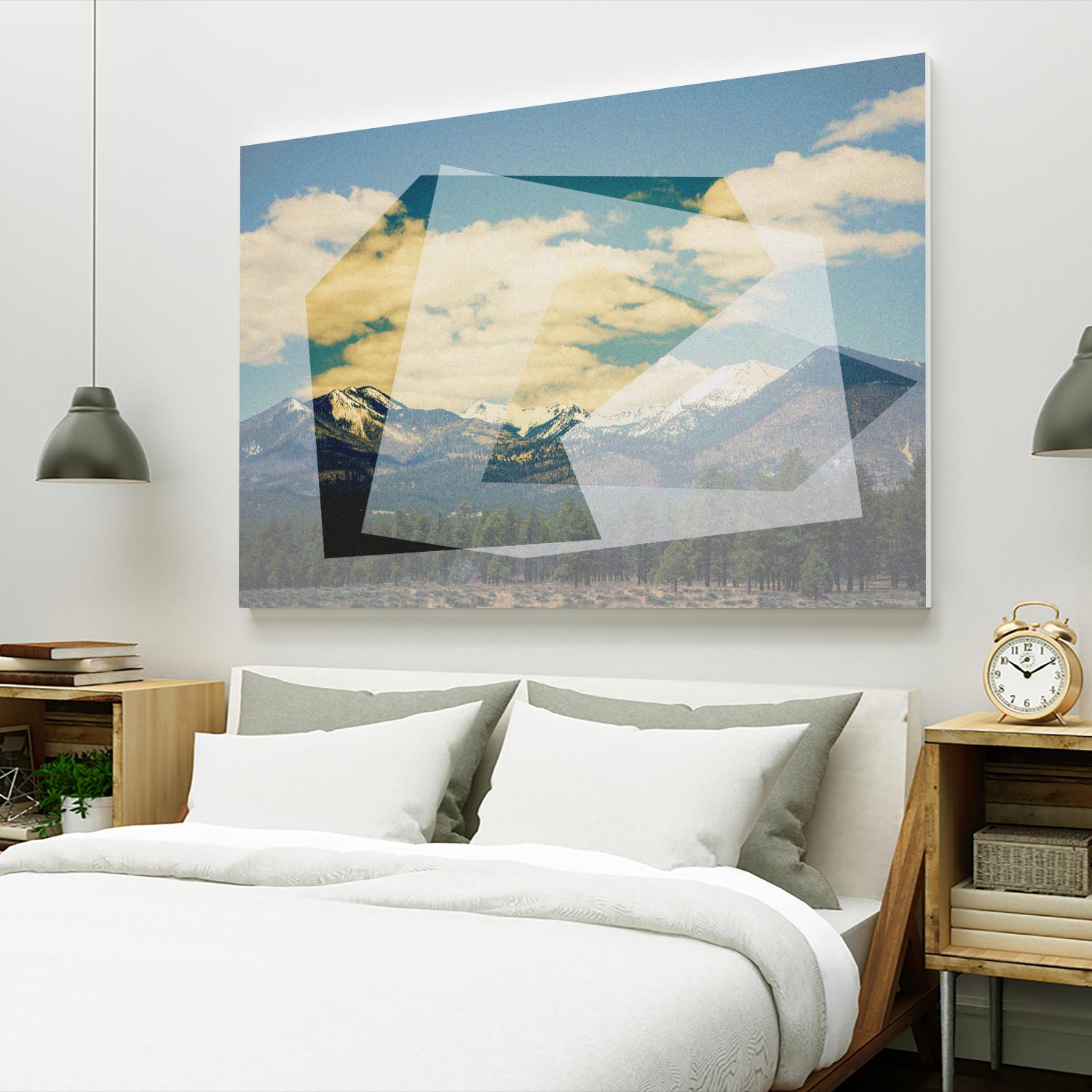 The Geometric Hills 1 by DavidJordan Williams on GIANT ART - green abstract