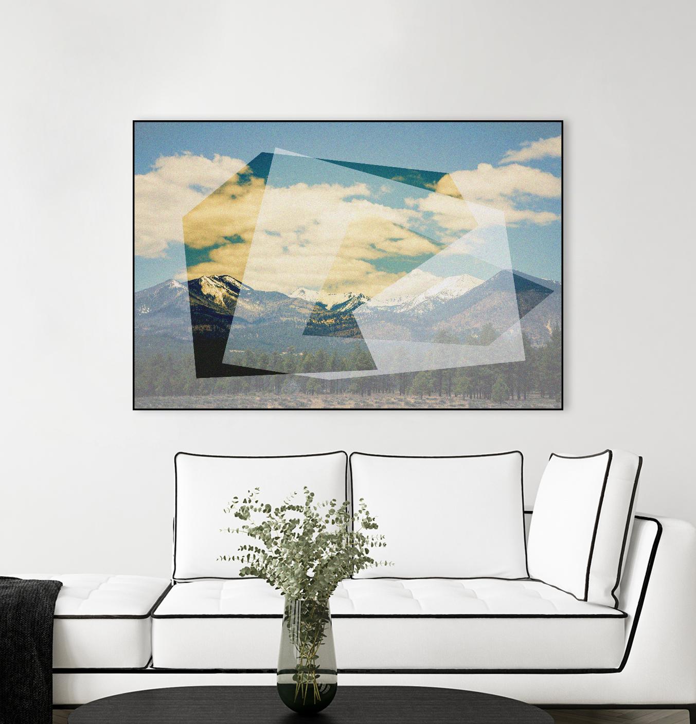 The Geometric Hills 1 by DavidJordan Williams on GIANT ART - green abstract