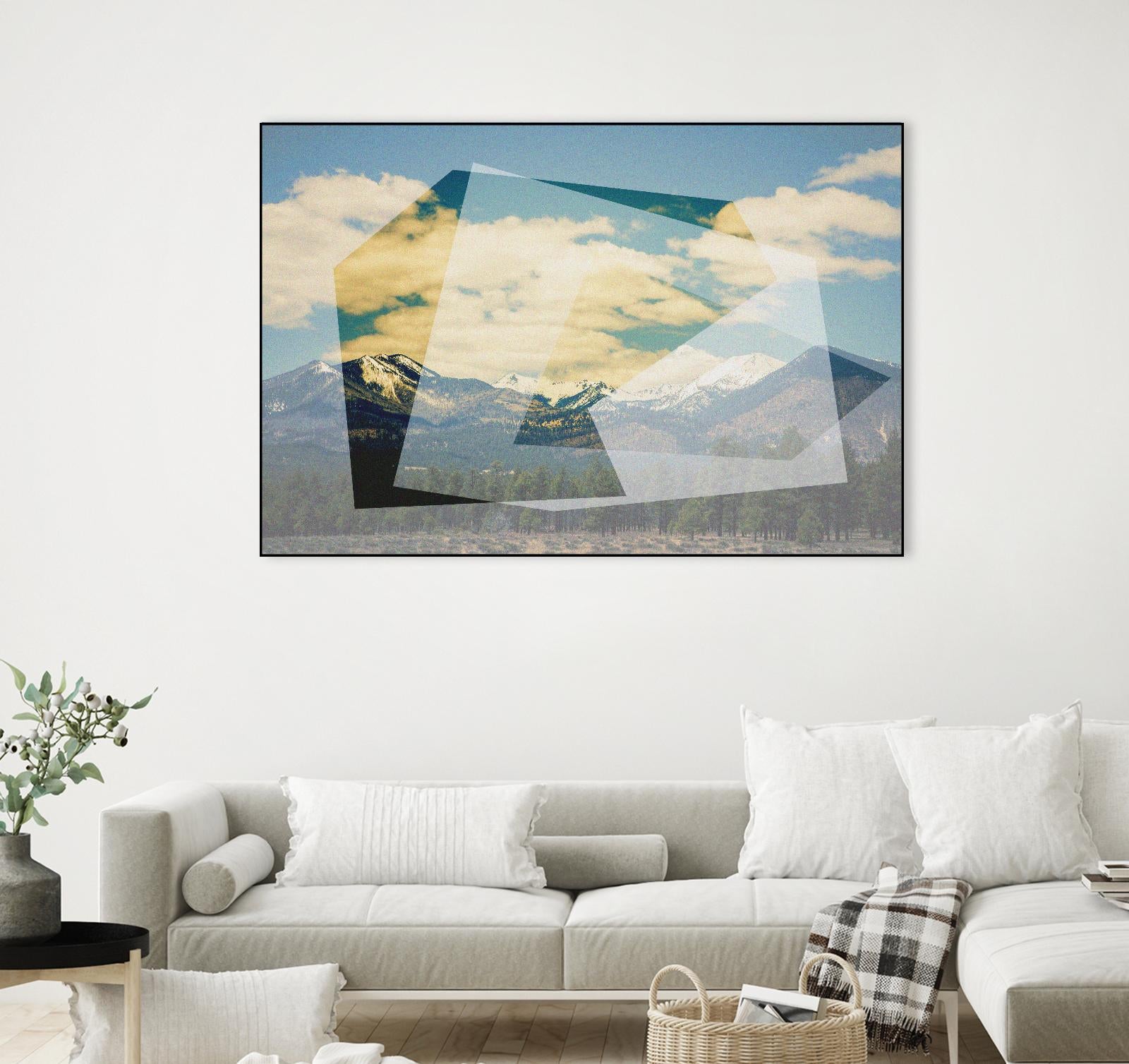 The Geometric Hills 1 by DavidJordan Williams on GIANT ART - green abstract