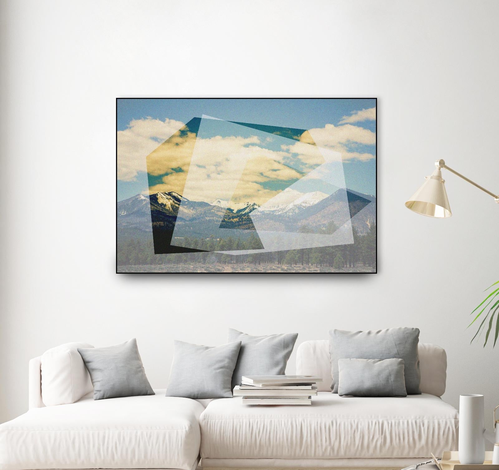 The Geometric Hills 1 by DavidJordan Williams on GIANT ART - green abstract