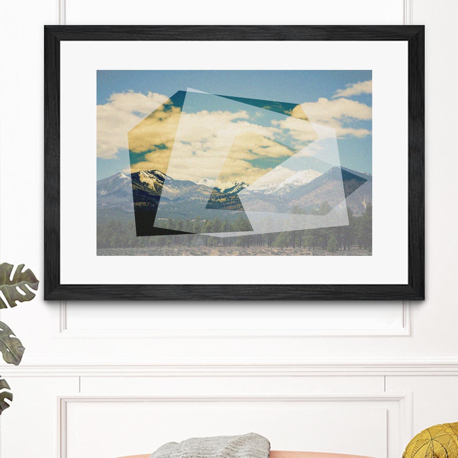 The Geometric Hills 1 by DavidJordan Williams on GIANT ART - blue shapes