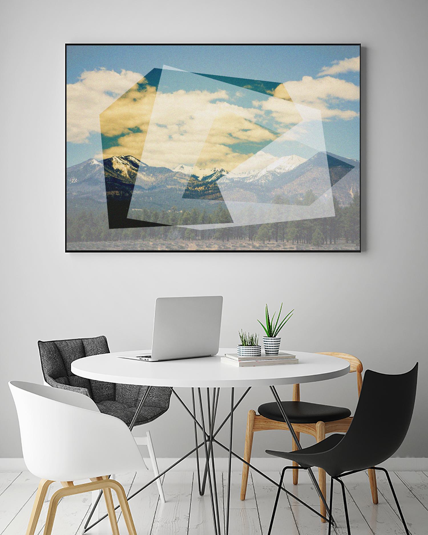 The Geometric Hills 1 by DavidJordan Williams on GIANT ART - green abstract