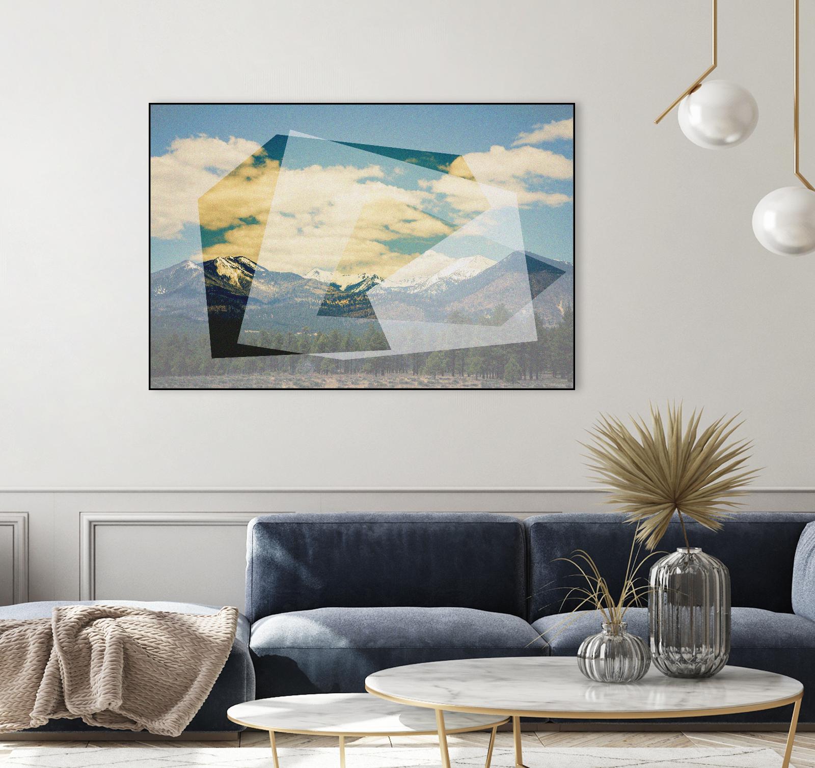 The Geometric Hills 1 by DavidJordan Williams on GIANT ART - green abstract