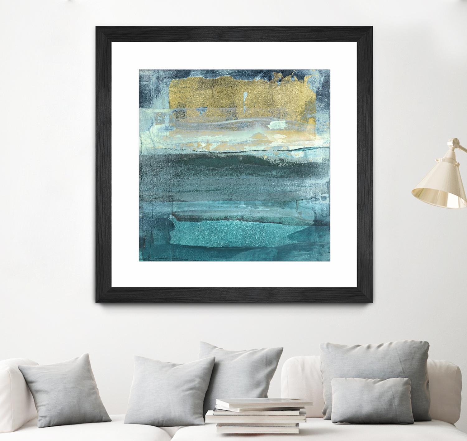 Indigo Evening 1 by Maeve Harris on GIANT ART - green abstract