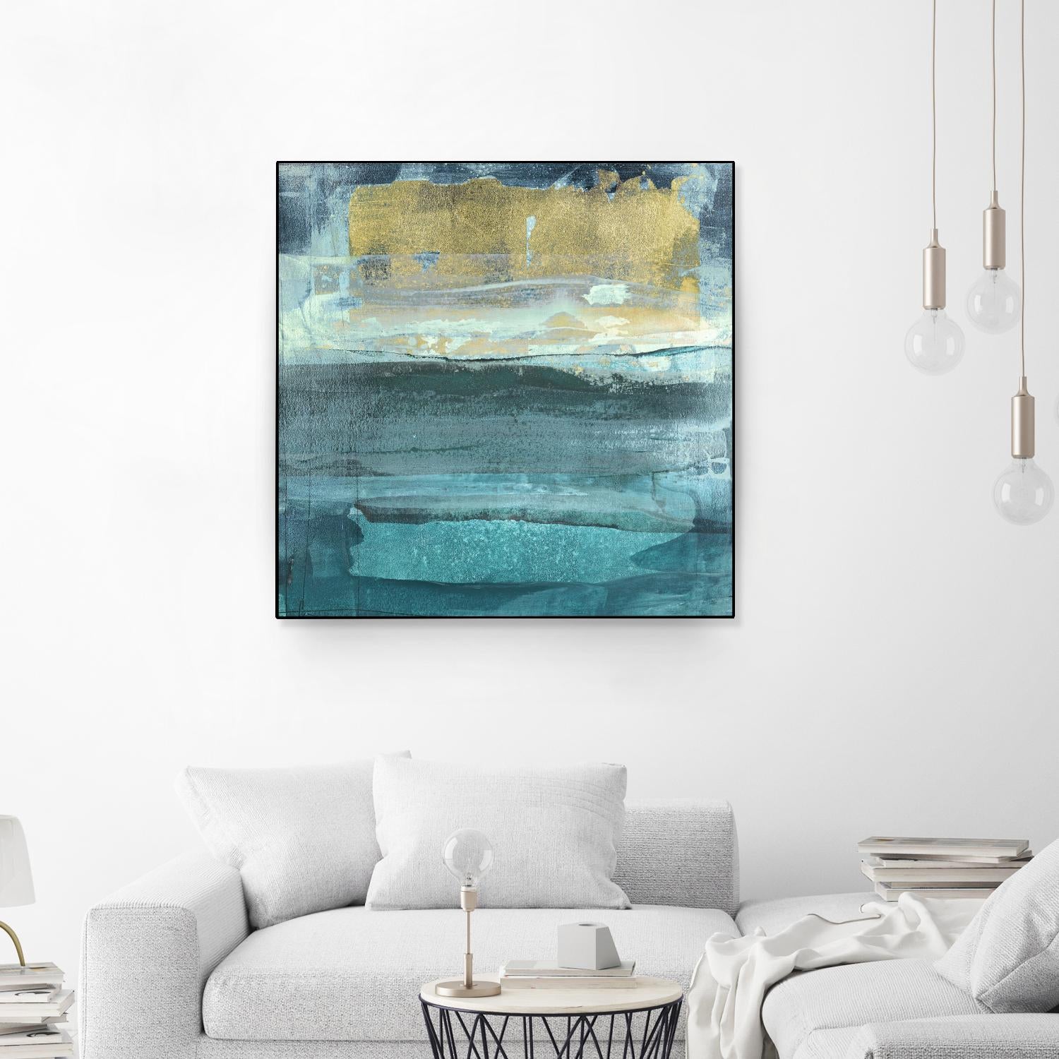 Indigo Evening 1 by Maeve Harris on GIANT ART - green abstract