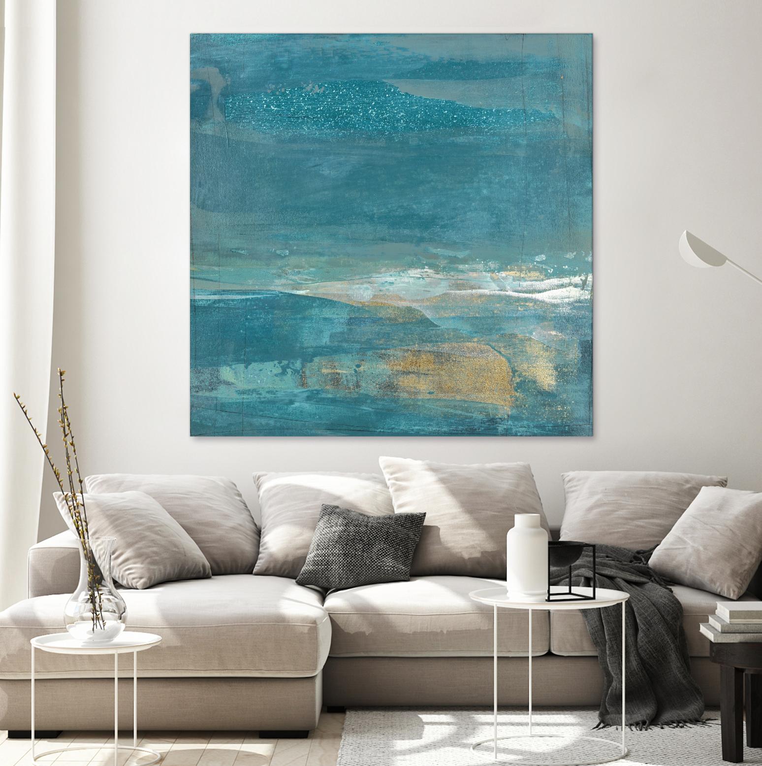 Indigo Evening 2 by Maeve Harris on GIANT ART - gold abstract